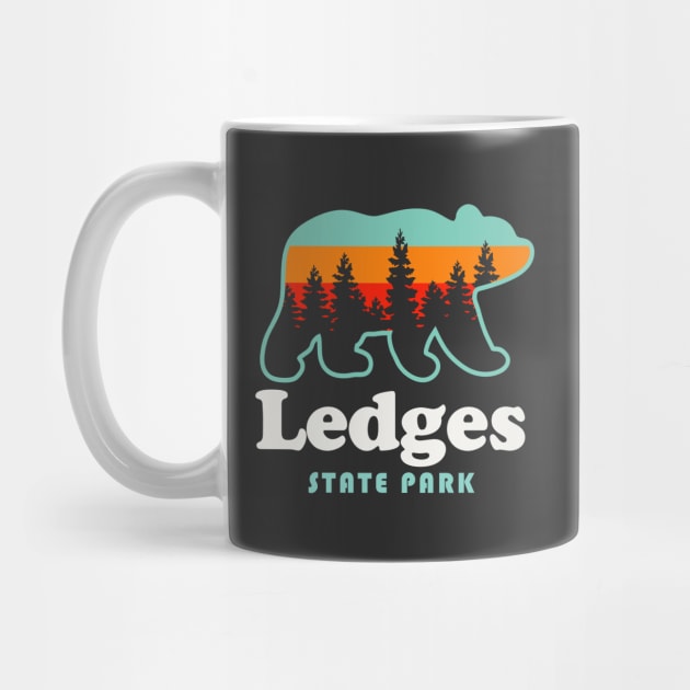 Ledges State Park Iowa Camping Hiking Trails Bear by PodDesignShop